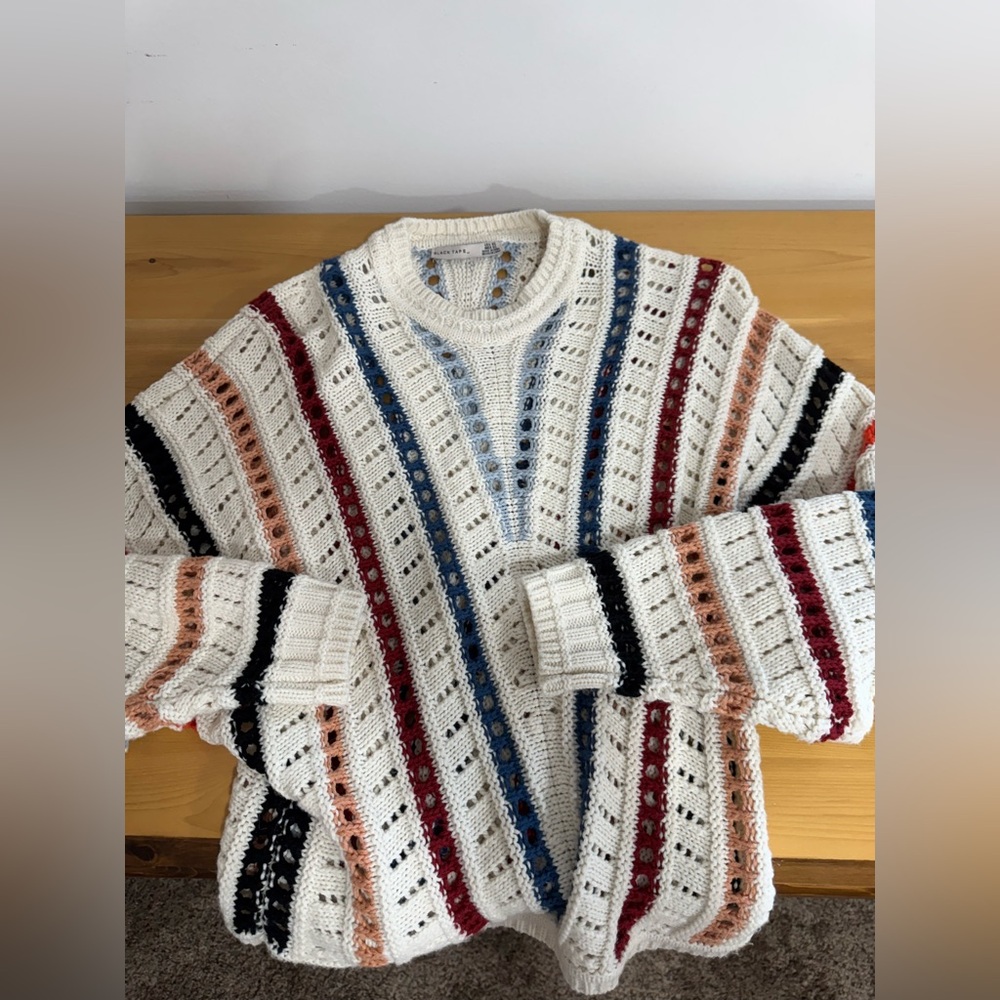 Elegant Striped Long Sleeve Sweater
